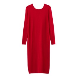 SKSW020 供應長款直筒毛衫裙 細線針織連衣裙 過膝開叉毛衣裙  打底裙休閒裙 毛衫裙製衣廠 SKSW020 供應長款直筒毛衫裙 細線針織連衣裙 過膝開叉毛衣裙  打底裙休閒裙 毛衫裙製衣廠